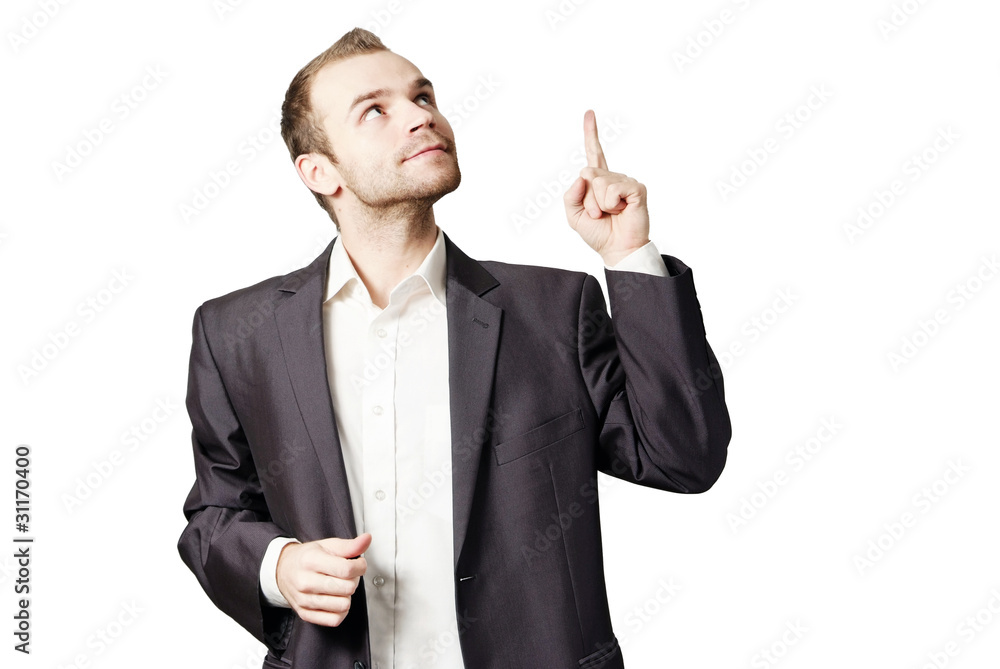 Young businessman isolated on white background Young businessman isolated on white background