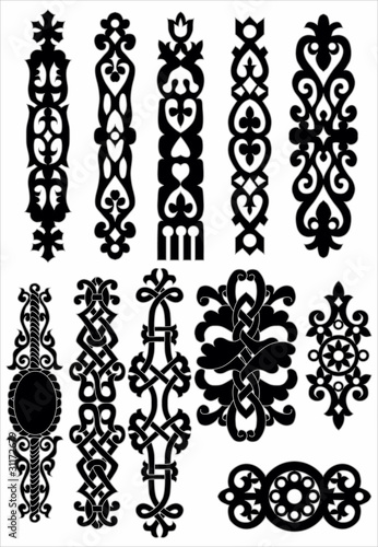 vector collection of celtic ornate elements