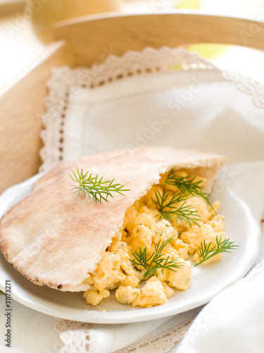 brekfast in sunny morning