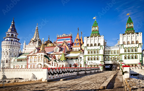 Beautiful kremlin in Izmailovo, Moscow, Russia