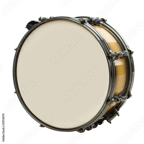 Tableau sur toile Drum isolated on white