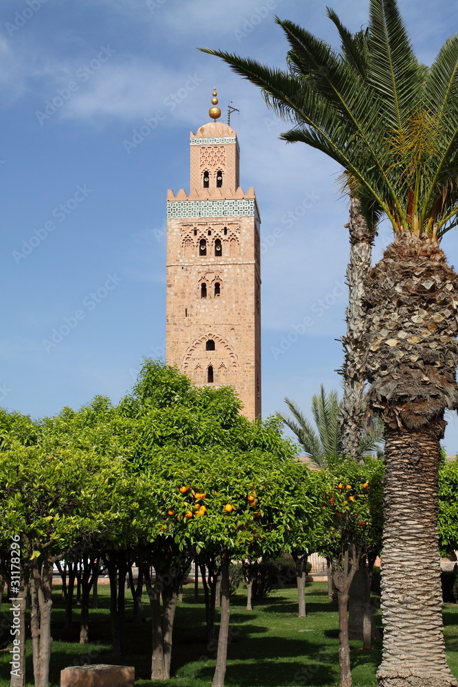Koutoubia mosque, Marrakech, Morocco, Africa