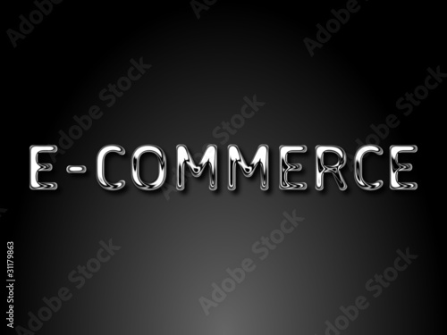 E-commerce chrome text / EPS vector file