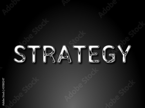Strategy chrome text / EPS vector file