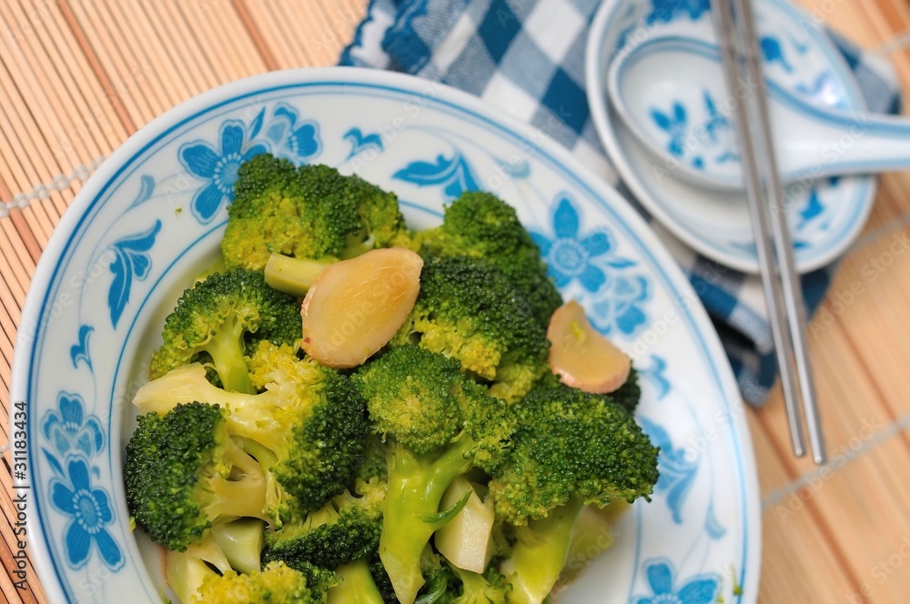 Chinese style broccoli delicacy Chinese style broccoli delicacy