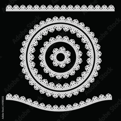 Ornamental round lace