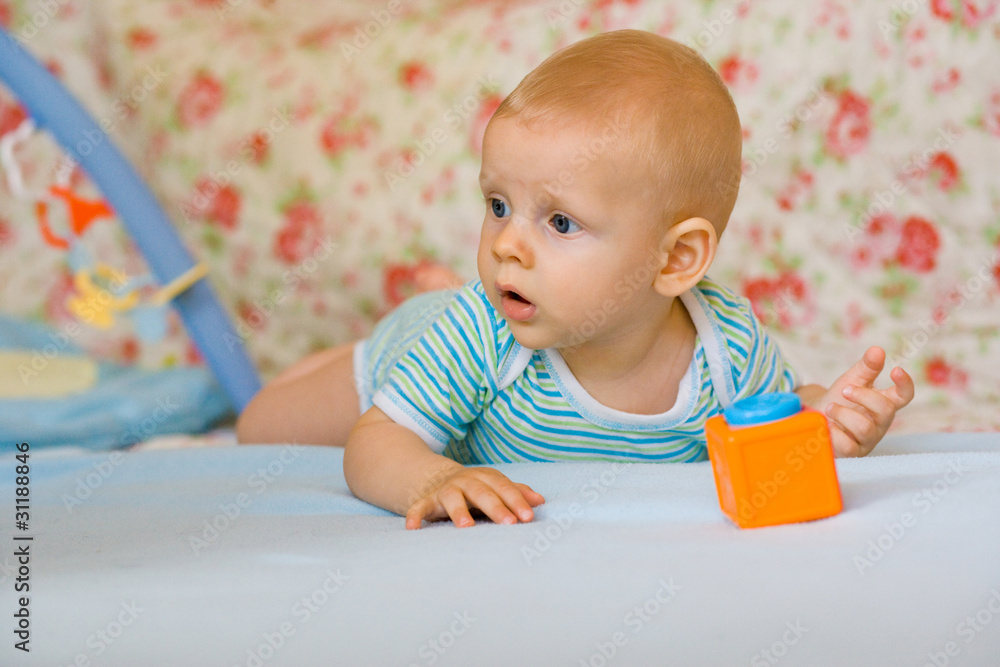 baby playing on blanket baby playing on blanket
