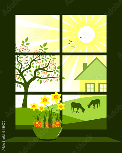 easter window