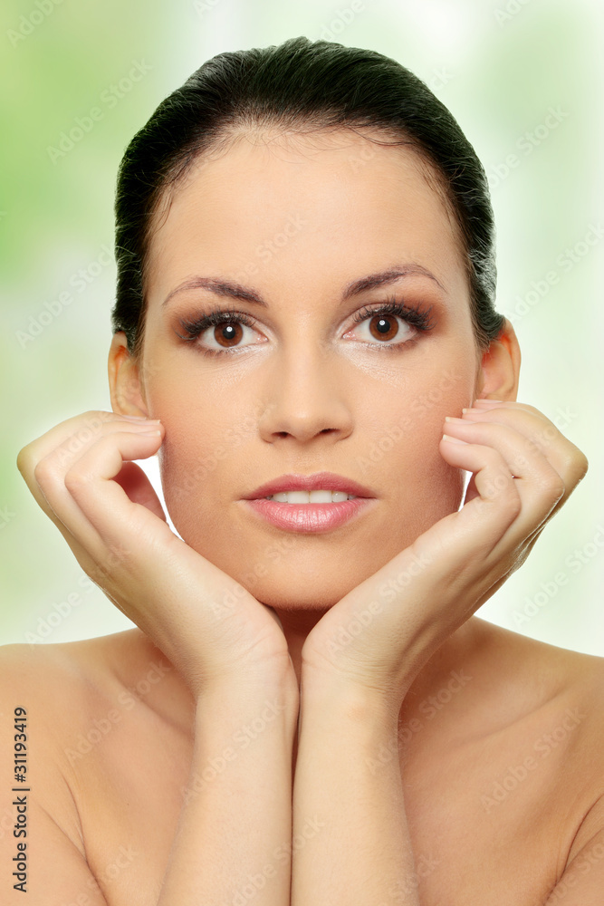 Attractive young caucasian woman Attractive young caucasian woman
