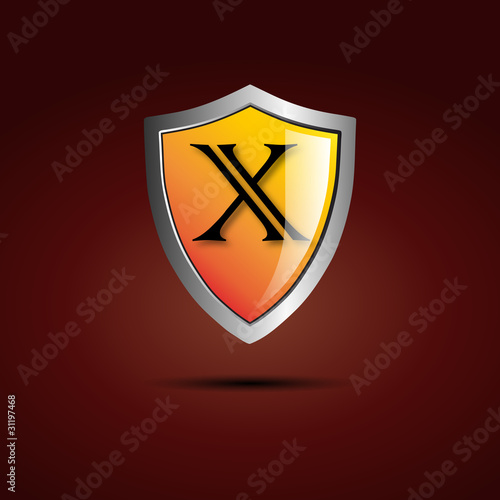 Free Download Logo shield initial letter X # Vector - GFXLoad