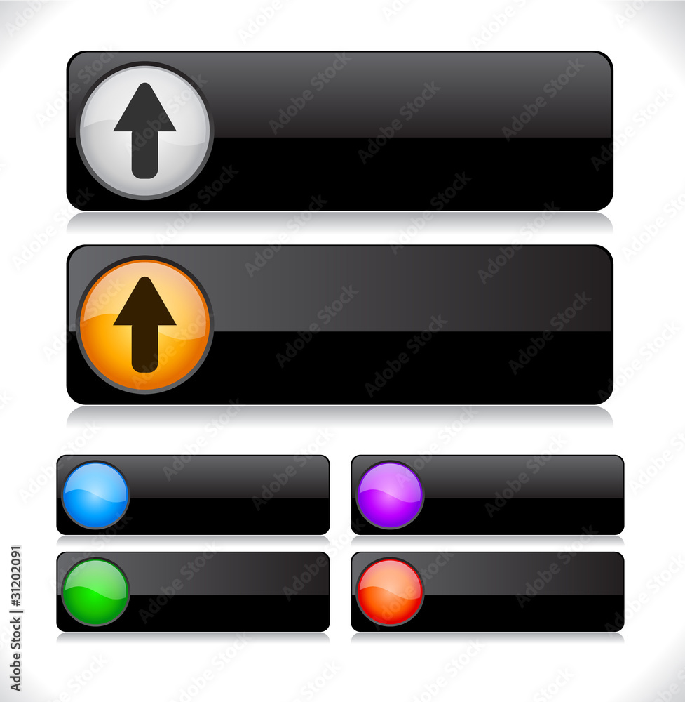 Buttons for web. Vector.