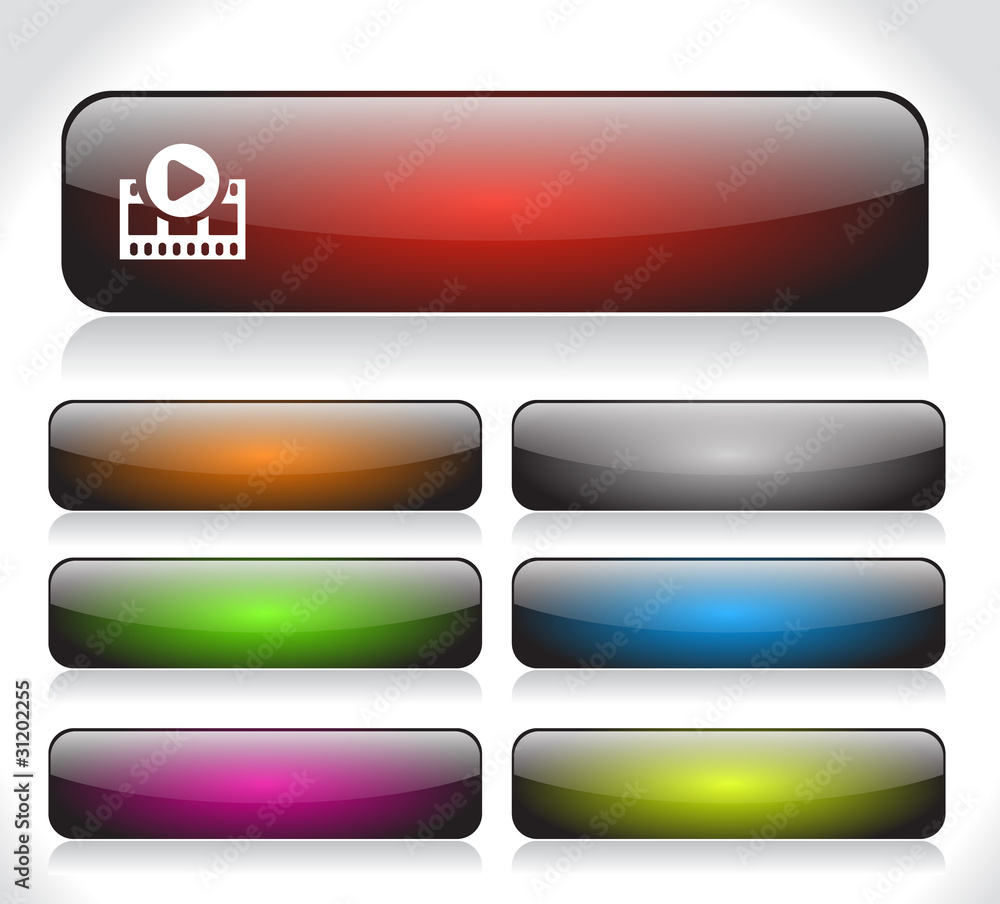 Obraz premium Buttons for web. Vector.