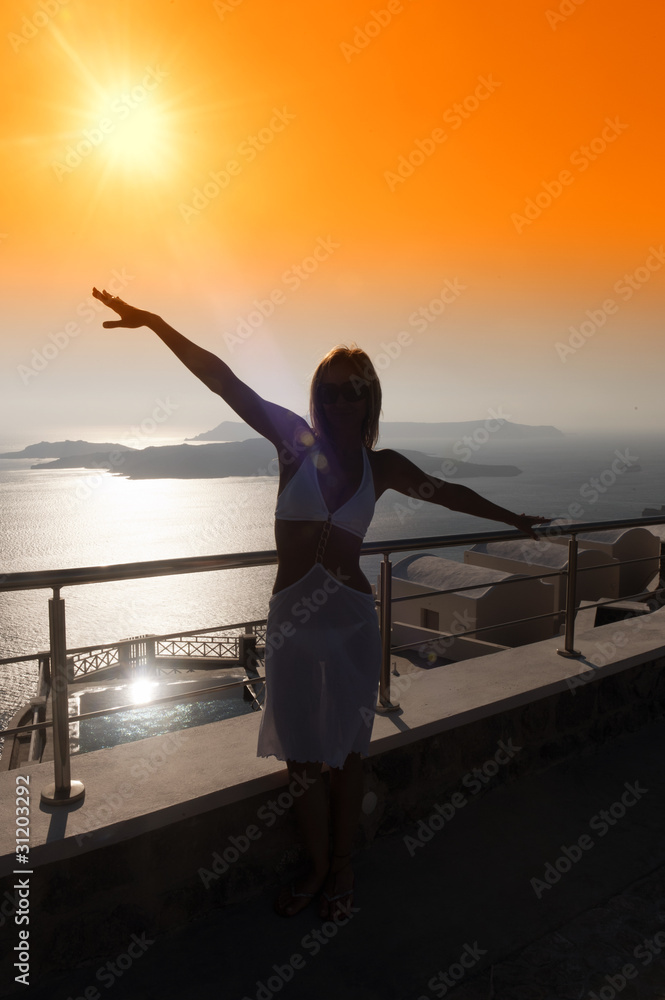 Fototapeta premium Admiring the sunset