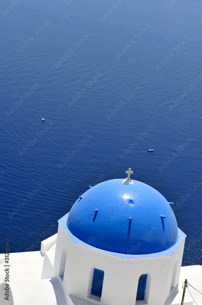 Church bells on Santorini island
