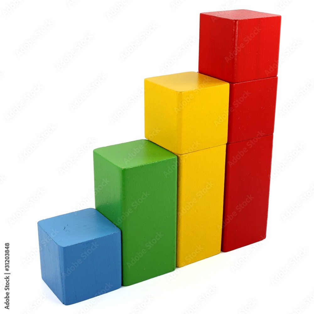 Obraz premium Klötzchen Diagramm