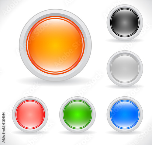 Buttons for web. Vector.