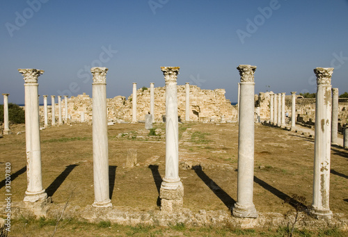 Pillars at Salamis Ruins, Cyprus photo