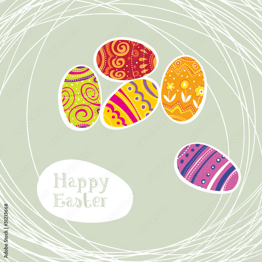 Easter eggs background.
