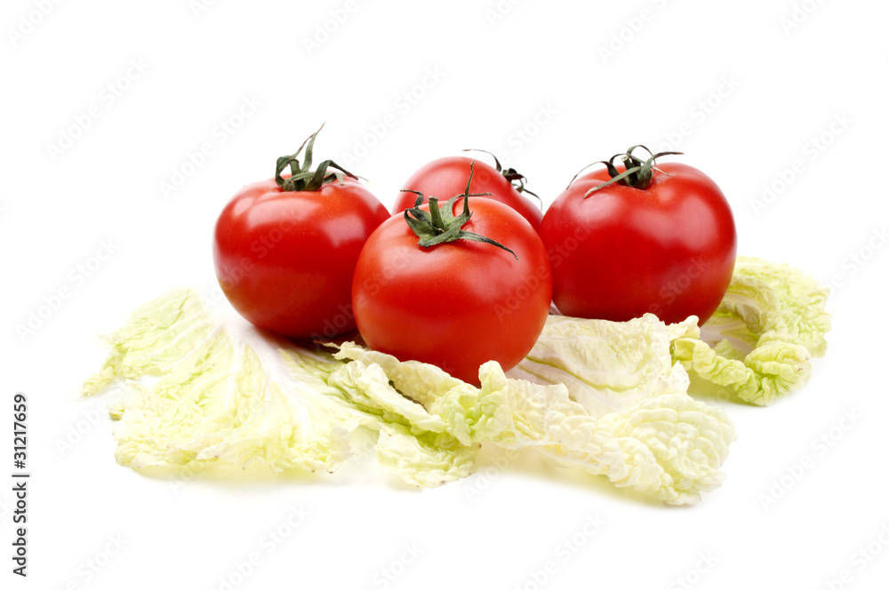 tomatoes and cabbage tomatoes and cabbage