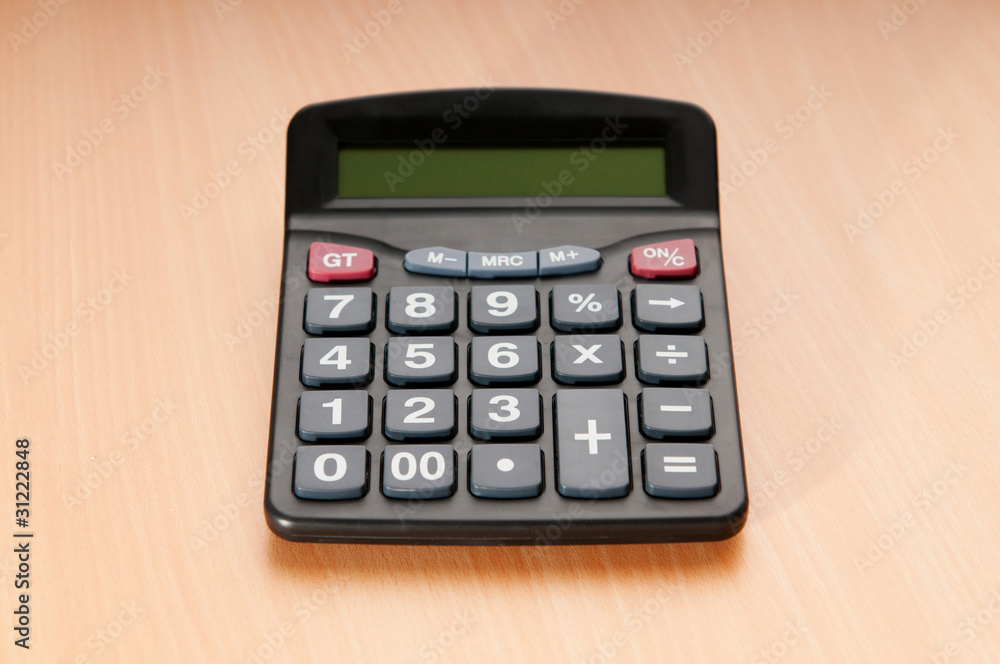 Business concept with accounting calculator Business concept with accounting calculator