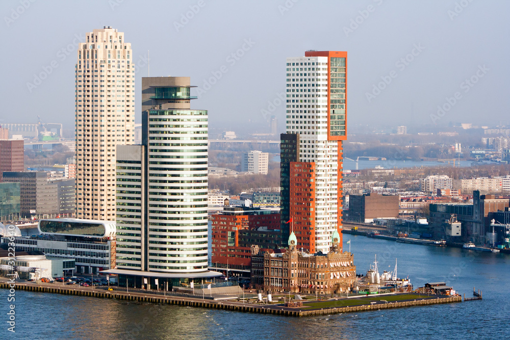Fototapeta premium Rotterdam skyline