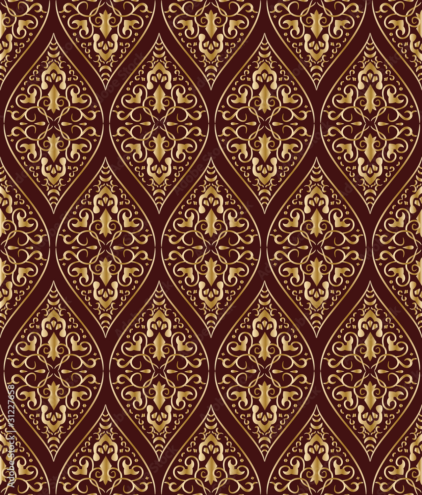 Vintage gold seamless pattern
