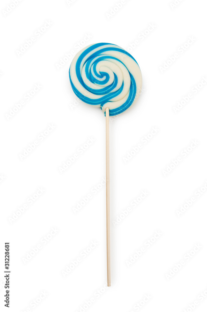Colorful lollipop isolated on the white Colorful lollipop isolated on the white