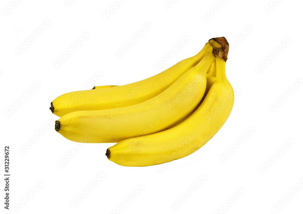 Bunch of bananas isolated on white background Bunch of bananas isolated on white background