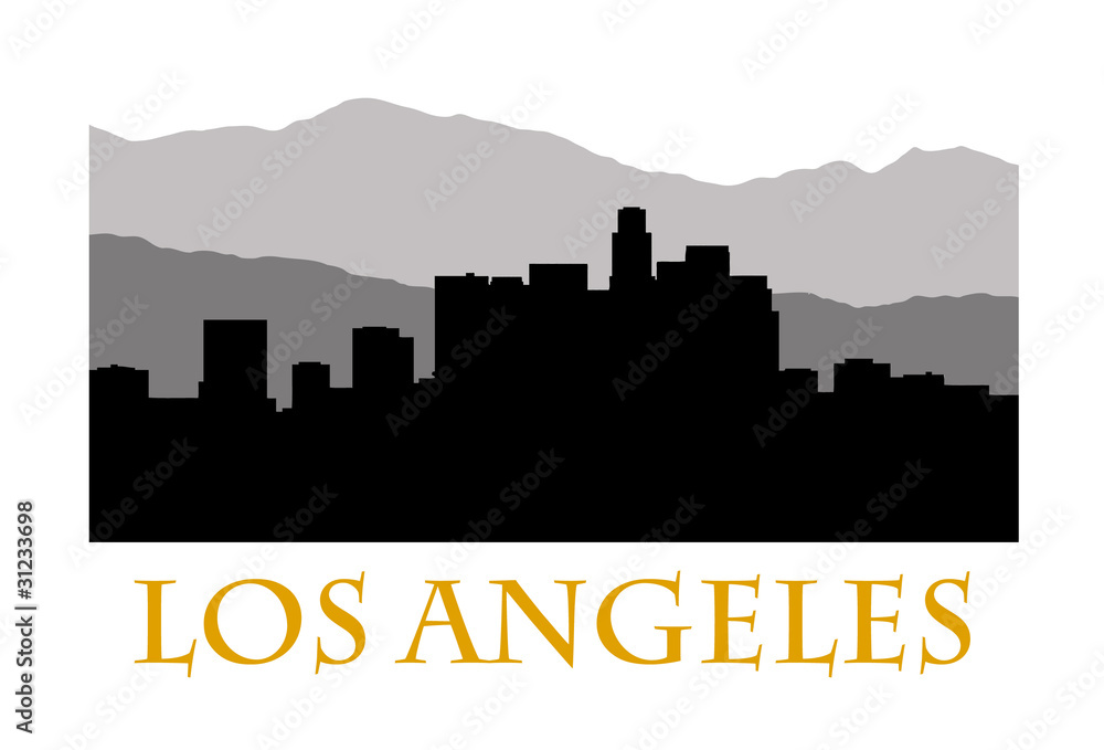 Fototapeta premium Los Angeles skyline