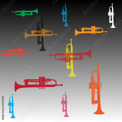 trumpet vector