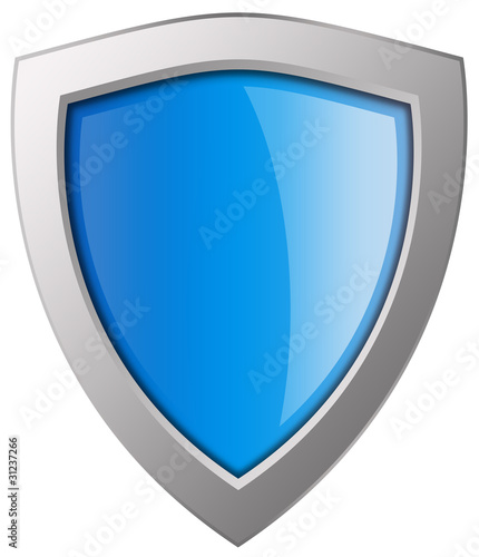 Free Download Blue shield illustration - GFXLoad