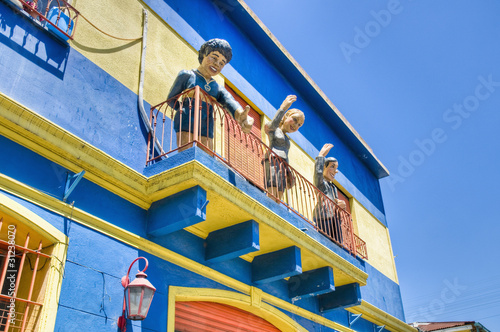 Colorful houses at Caminito street in La Boca, Buenos Aires photo