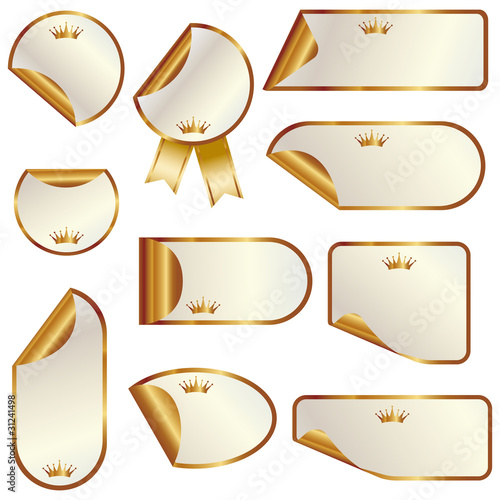 gold sticker set