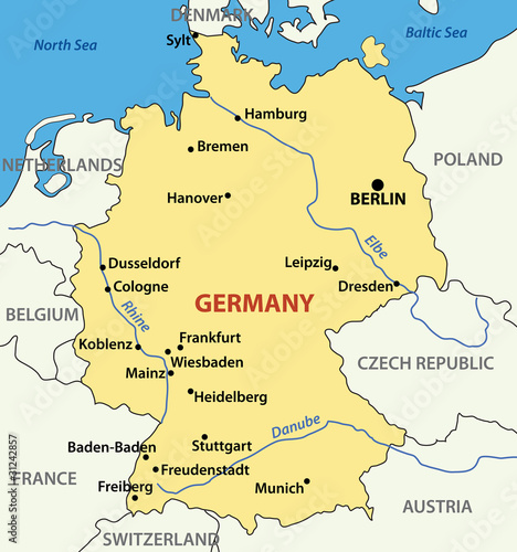 vector map of Germany