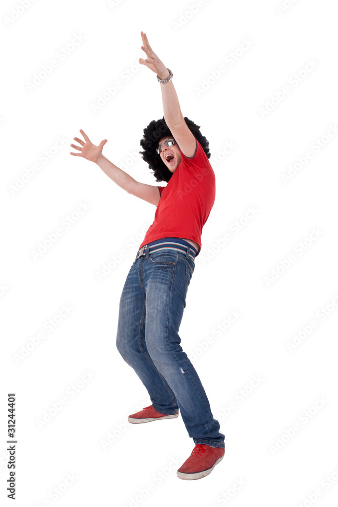 funky man with sunglasses screaming funky man with sunglasses screaming