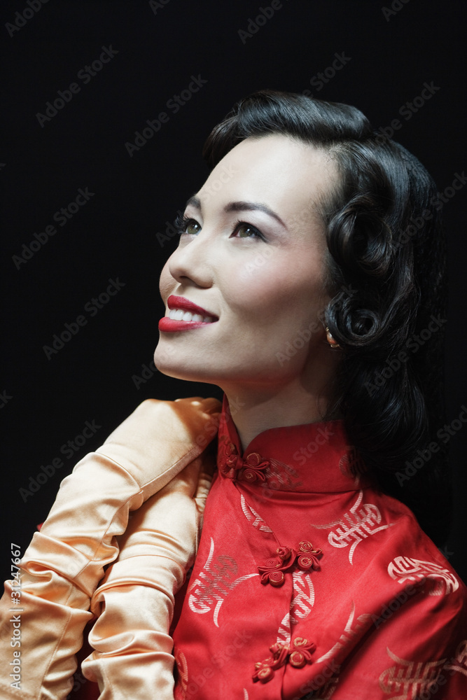 Fototapeta premium Beautiful woman day dreaming