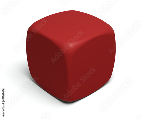 Gambling dice with blank faces