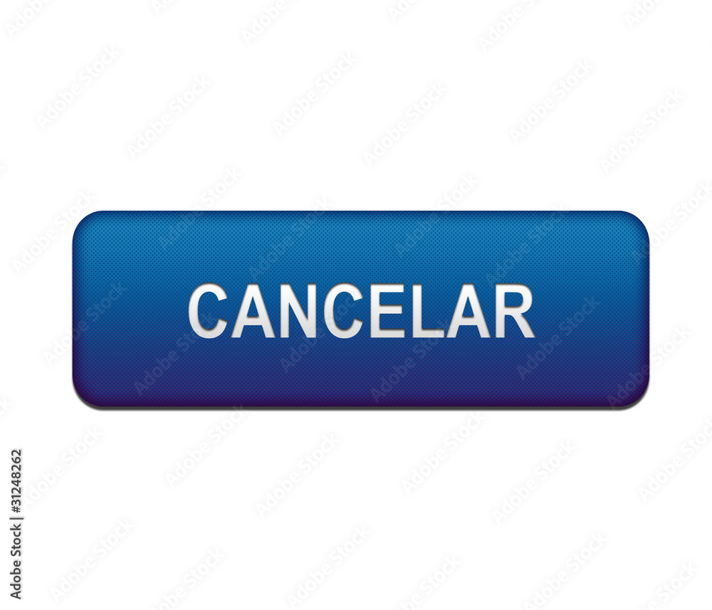 Boton azul CANCELAR con textura Boton azul CANCELAR con textura