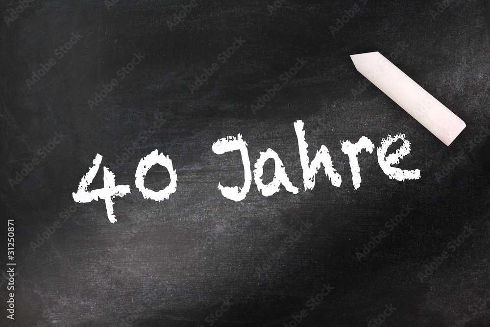 Obraz premium 40 Jahre