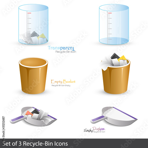 Set of 6 Icons. Vector illustration.