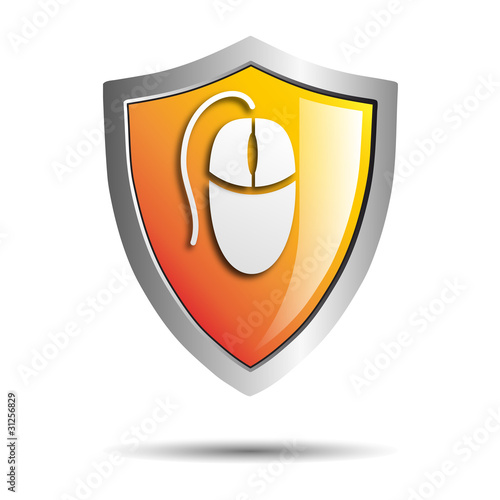 Shield secure internet, mouse