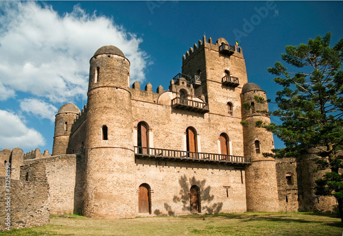 gonder gondar ethiopia royal ethiopian kings castle photo