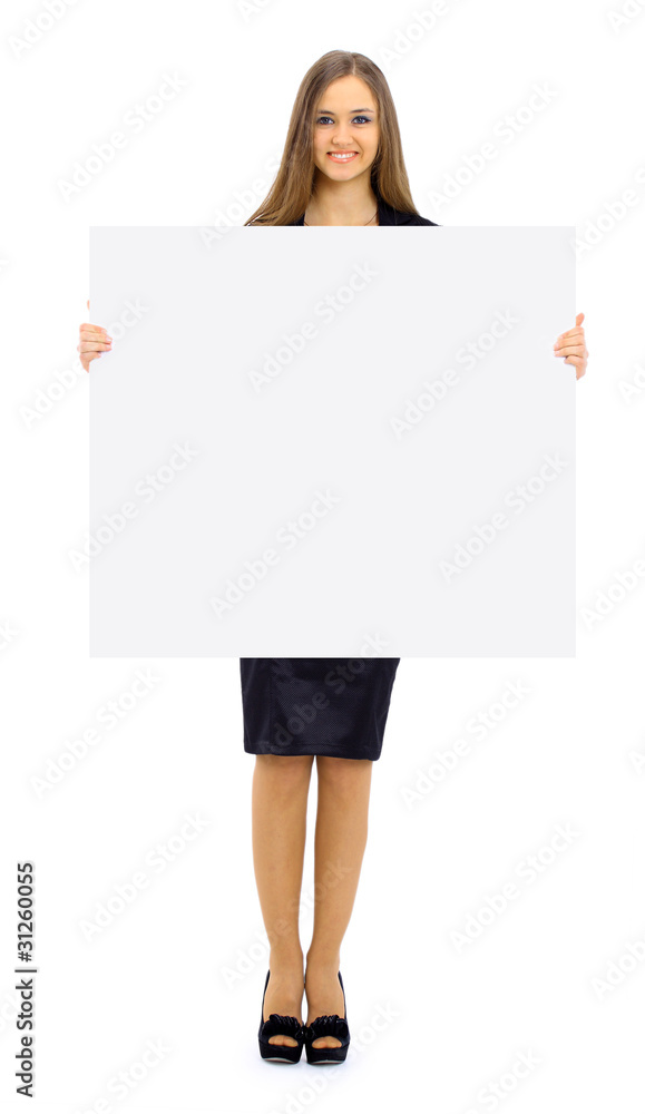 The beautiful business woman on a white background The beautiful business woman on a white background