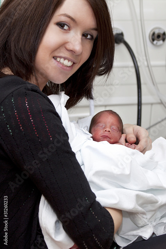 mum with premature baby