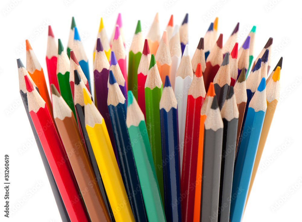 Fototapeta premium Set of color pencils