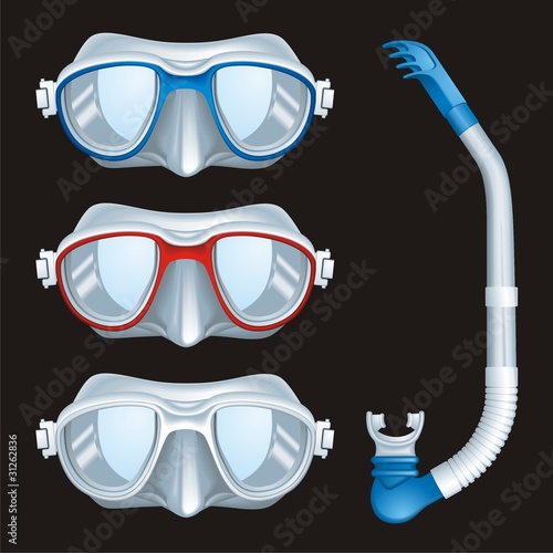 Underwater Masks vector