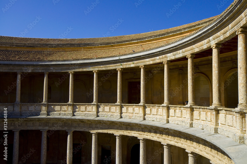 Palacio de Carlos V - Alhambra - Granada - Spanien Palacio de Carlos V - Alhambra - Granada - Spanien