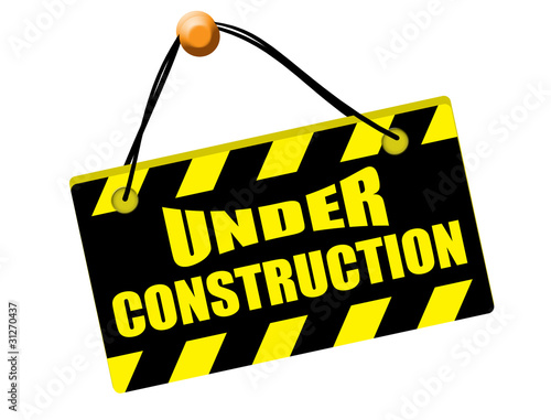 Under construction sign