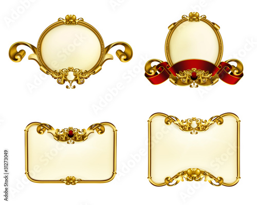 Vintage emblem set