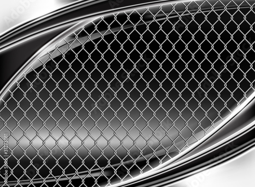 Wire mesh, black background
